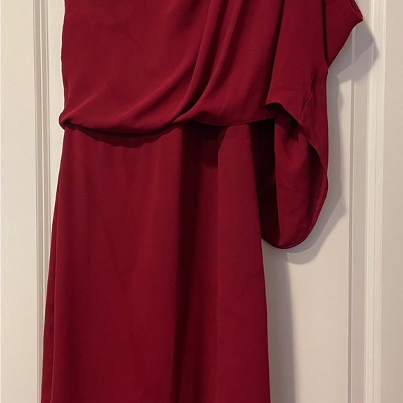 Halston Red Cocktail Dress - Size 0 - Picture 4 of 4